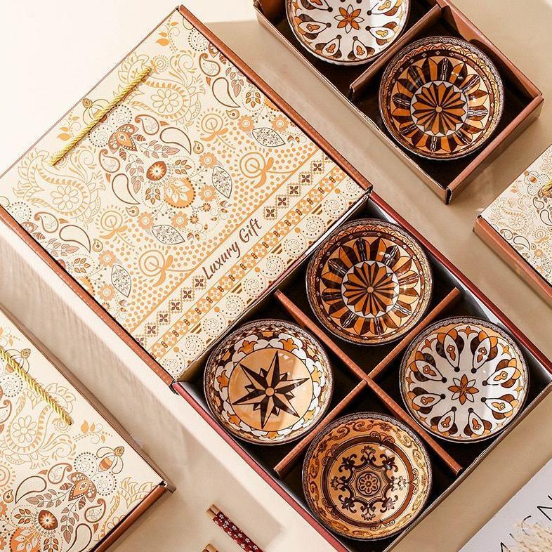 FREE ONGKIR MANGKUK HAMPERS ROMAN BOWL MANGKUK SET KERAMIK / HAMPERS SOUVENIR WEDDING GIFT KADO PERN