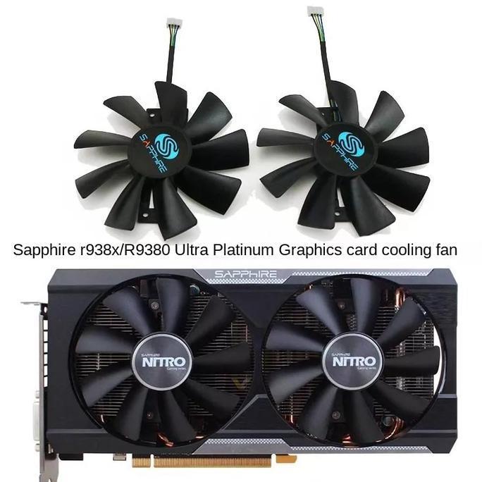 Fan kipas vga R9 380 380x sapphire nitro OEM 100mm 4pin Langkah new
