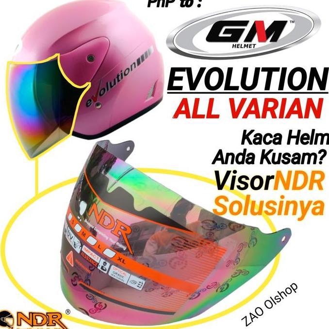 Kaca Helm | Visor | GM EVOLUTION by NDR helmet gm evo