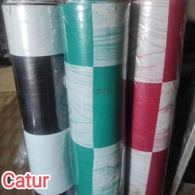 Karpet Lantai Plastik Meteran Motif Keramik Marmer Granit Vinyl