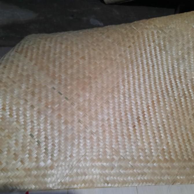 besek anyaman bambu tikar bambu dinding bambu ukuran 190x130 cm