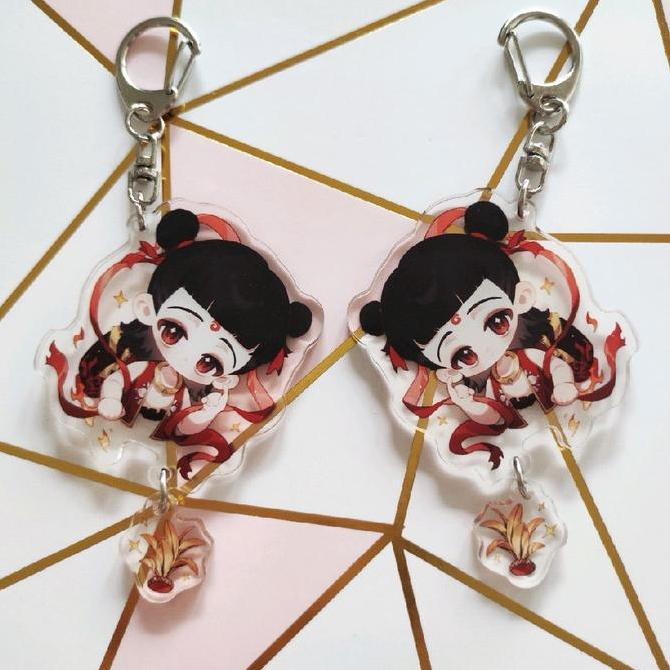 Keychain Gantungan Kunci Akrilik Nezha / Ne Zha Ao Bing Ao Guang Shen Gongbao Ao Run