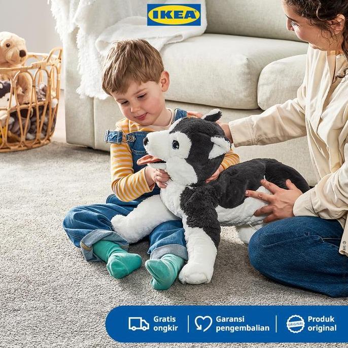 IKEA LIVLIG Boneka Anjing Bahan Poliester 57 cm