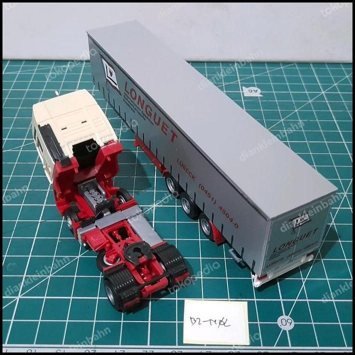 GRATIS ONGKIR AWM SKALA 1:87 MAN TRUCK KREM MERAH LIVERY LONGUET B2-N02 