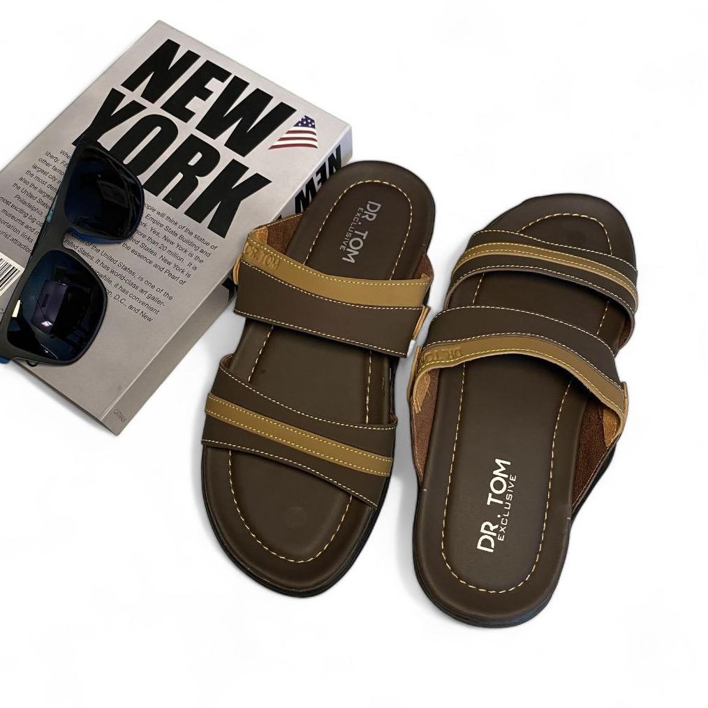 BEST SELLER SANDAL PRIA KULIT IMPORT CASUAL DR.TOM KODE DR 01