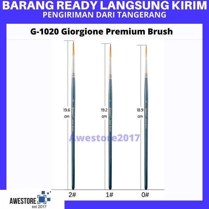 Ready Giorgione G-1020 Liner Brush Kuas Lukis Round Tipis Water Color 0 1 2
