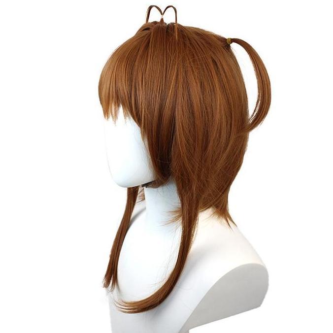 LOL-27 wig cardcaptor sakura kinomoto rambut palsu cosplay karakter anime