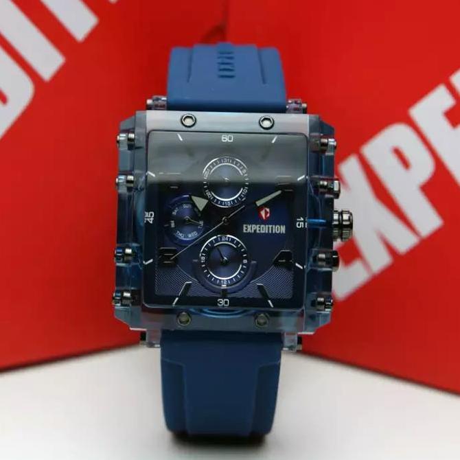 JAM TANGAN wanita pria  EXPEDITION E6808 E 6808 / E 6782 E6782 Rubber original