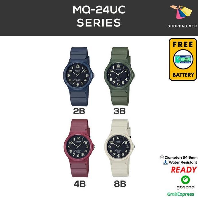 Ready JAM TANGAN CASIO ORIGINAL MQ-24UC SERIES ANALOG FREE BATERAI
