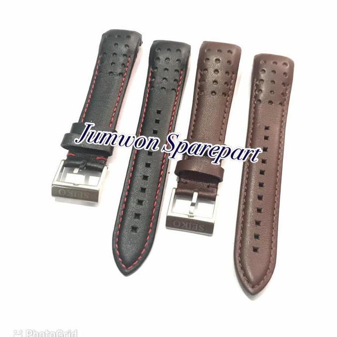 STRAP TALI SEIKO BARCELONA BARCA SPORTURA LEATHER SEIKO KULIT PREMIUM murah