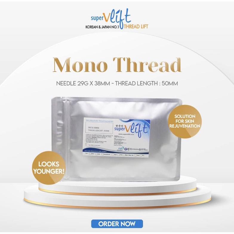 NEW SUPER V LIFT Pengencangan TANAM BENANG WAJAH THREAD LIFT Korea [terbaik][terlaris]