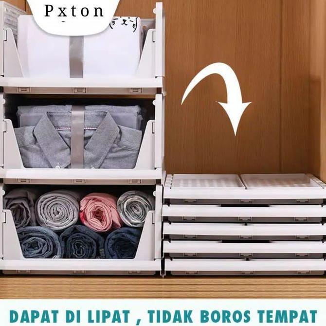 RAK LACI LIPAT / STORAGE BOX / RAK PAKAIAN SUSUN Barang Rak Baju Tempat Baju Rak Laci Storage LEMARI