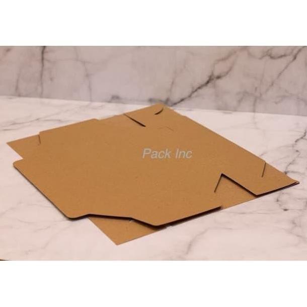 Box Kraft Dus Coklat Kue Roti 18 x 18 7.5cm Tanpa Laminasi Eceran