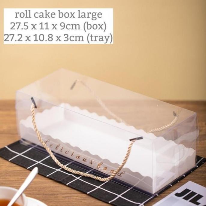KOTAK TENTENG MIKA BOLU GULUNG BOX DONAT BAKERY TRANSPARAN KK-11