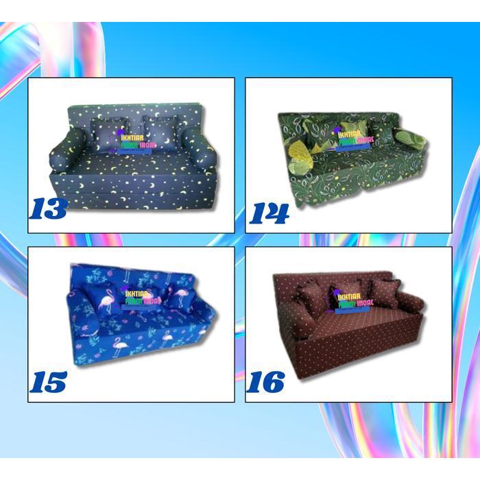 Sofa Bed INOAC atau SofaBed no3 TEBAL 15cm Ukuran 200X145X15cm inoac EOQ YELLOW D20 multifungsi 3in1