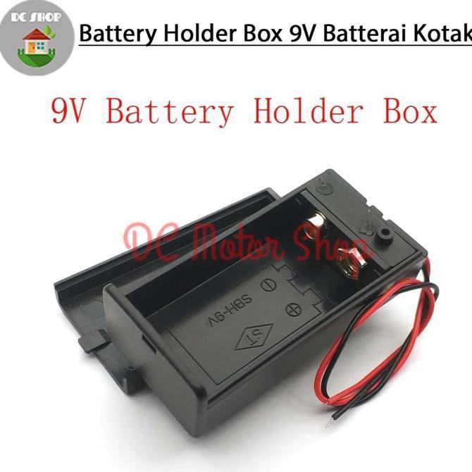 Kotak Baterai 9V Tutup Tempat Baterai Kotak 9V Battery Holder Box Case
