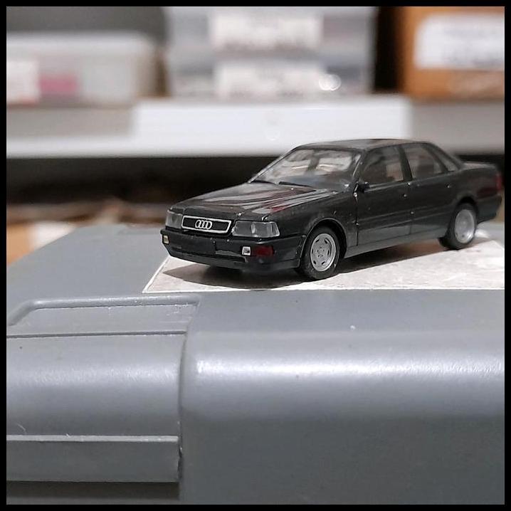 GRATIS ONGKIR HERPA SKALA 1:87 - AUDI V8 DARK GREY MET (HP168) 