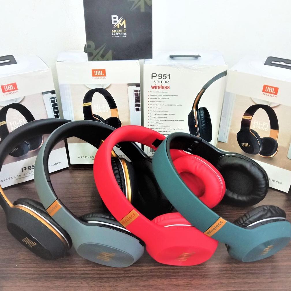 New Headphone Bluetooth P951Bt Superbass Headphone Bando Super Bass P951Bt