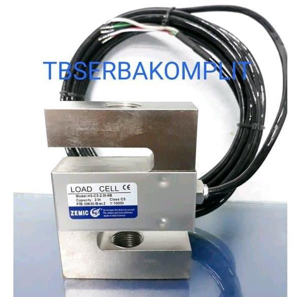 Zemic Load Cell H3 C3 2000Kg Type S Cap Kapasitas 2000 Kg Sensor Beban