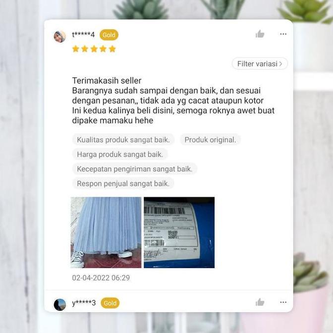 ROK PLISKET PLEAT SKIRT PANJANG POLOS WANITA PREMIUM DUSTY BLUE HC