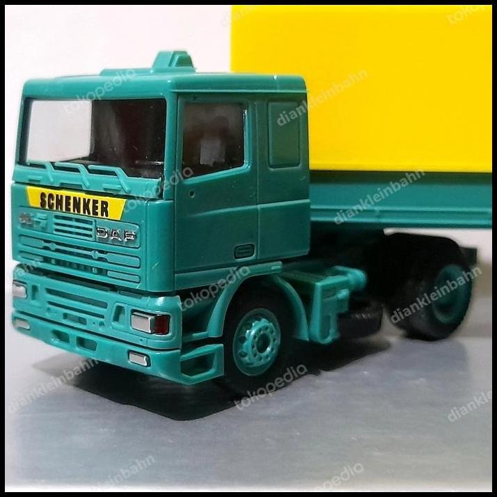 GRATIS ONGKIR HERPA SKALA 1:87 - DAF 95 HIJAU LIVERY SCHENKER DALAM BOX ORIGINAL DAF02