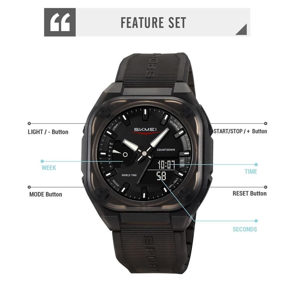HEMAT Jam Tangan Pria Analog Digital SKMEI 2328 Fashion Water Resist (skmei_fashionwatch.id)