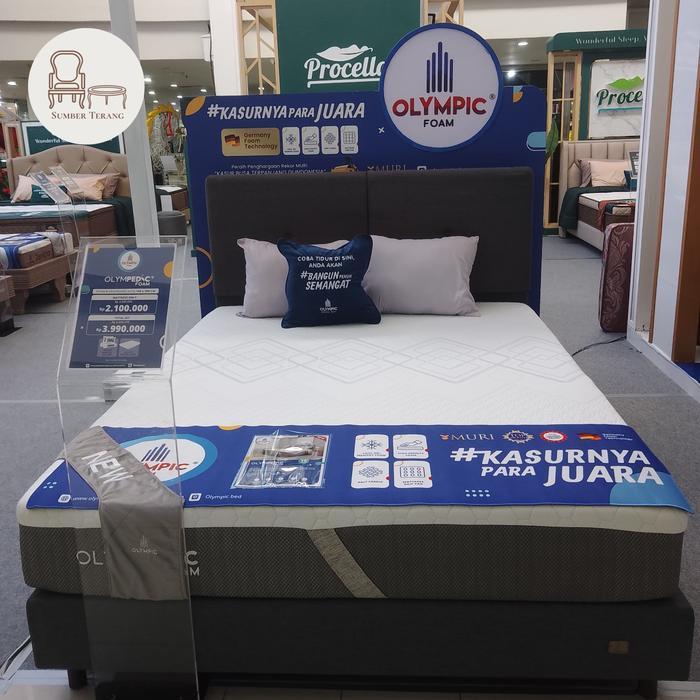Divan Sandaran Alita Springbed Olympic Rangka Tempat Tidur Dipan Matras Olympic Headboard Alita