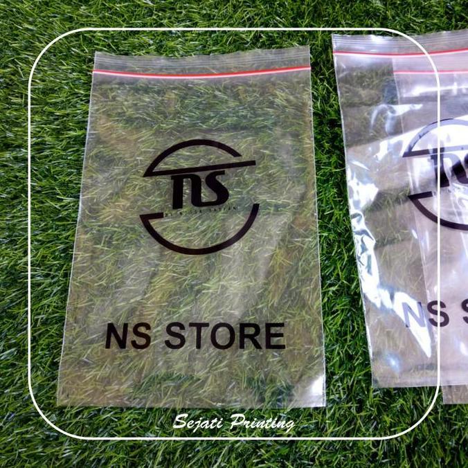 TERMURAH - (100 PCS) Plastik Sablon KLIP BIASA 12cm x 20cm, FREE DESAIN - SEJATIPRINTING