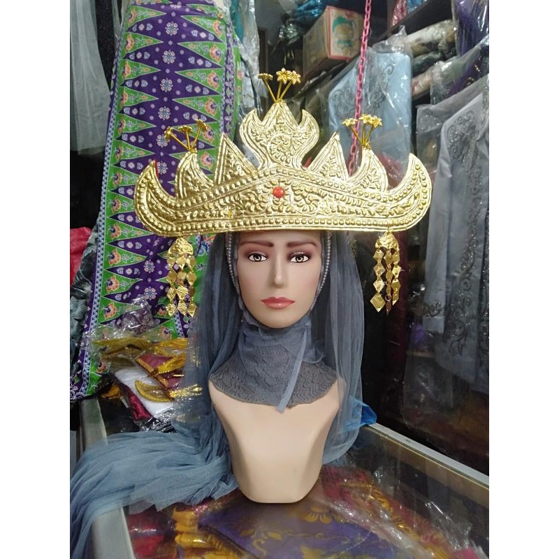 Mahkota Adat Lampung Dewasa / Siger Adat Lampung / Hiasan Kepala Adat Lampung / Aksesoris Adat Lampu