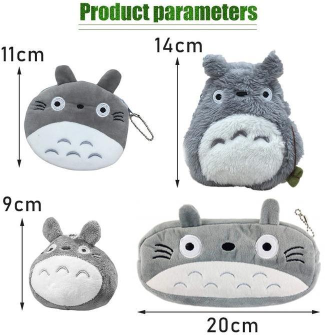 SWASAGARA Dompet Totoro Pouch Purse Kecil Dompet Koin Totoro Kaonashi Spirited Away