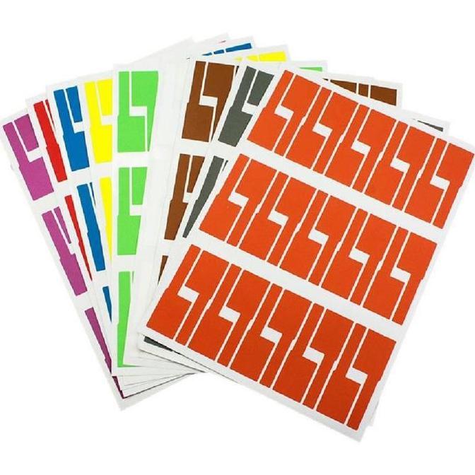 AWAYESH 10 Lembar Stiker Label Kabel Penanda Kabel Stiker Label Penanda Kabel Jaringan Cable Label