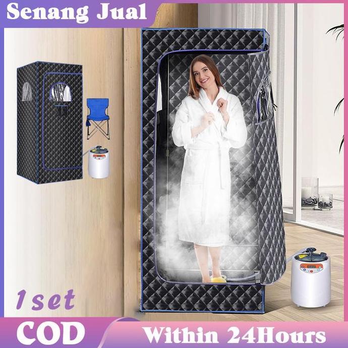 FOWERLEB Kotak Sauna Full Body Portable / Alat Sauna Di Rumah / Alat Pelangsing Tubuh