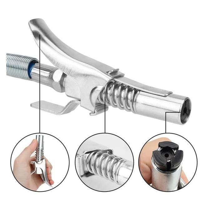 GAIZINPO Kepala Grease Gun / Kepala Grease Gun Kunci Ganda / Alat Kepala Pompa Grease Gun