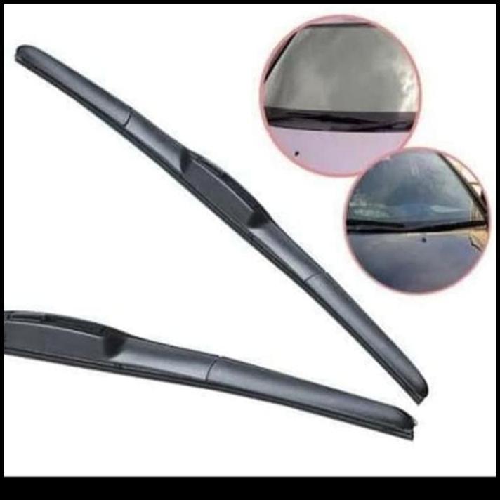 TERLARIS CARALL HYBRID SEPASANG WIPER KACA DEPAN MOBIL COLT T 120 SS 16&16 