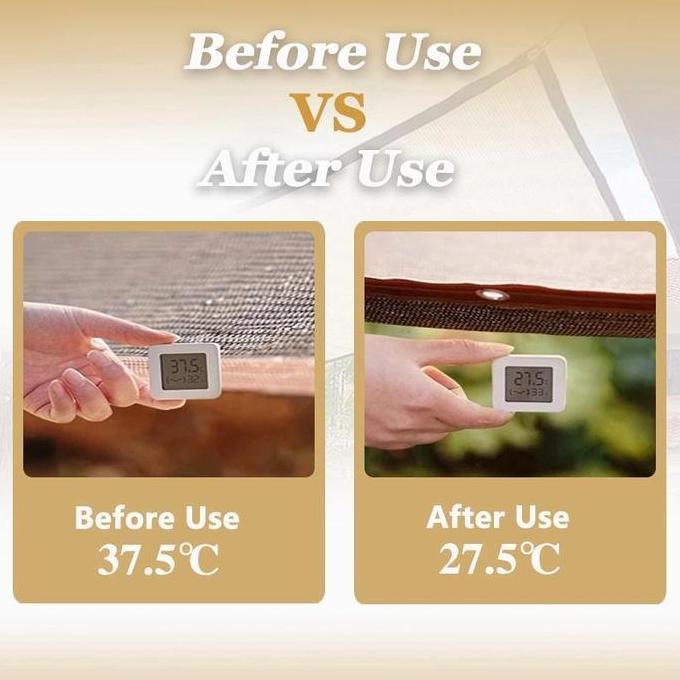 VIWIUWIU Paranet Coklat 30 Pin Super Tebal Anti Intip Privacy Screen Shading Net Jaring Peneduh Paga