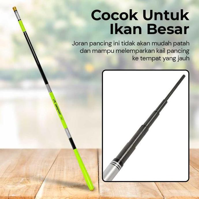 FOWERLEB Taffsport Joran Tegek Pancing 330 430 540 Fishing Rod Pole material Carbon Fiber Ikan 3Kg