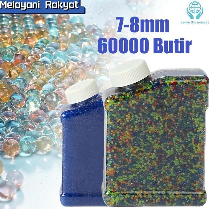 SWASAGARA 7-8mm Peluru Water Gel Ball Water Gel 60000 Water Gel Blaster Balls