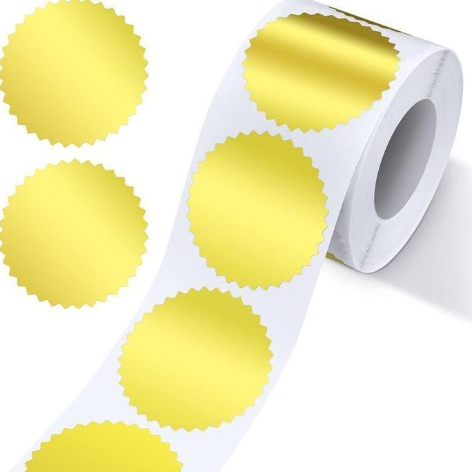 GAIZINPO Sticker Seal Untuk Emboss Stamp Sticker Emboss Custom Stiker Logo