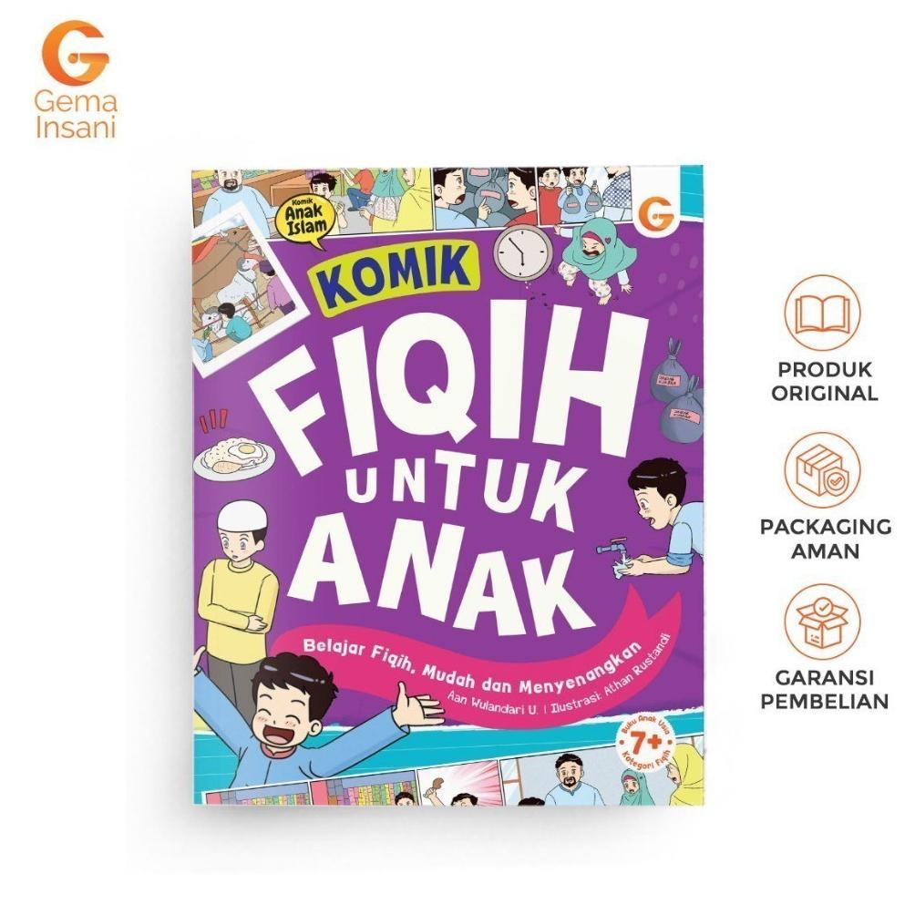 Buku Bacaan Anak Sd Cerita Islami Bergambar Edukatif Komik Fiqih Untuk Anak Gema Insani