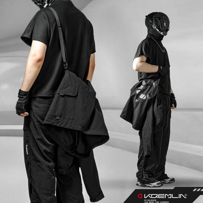 Kremlin Jacket Techwear Windbreaker Black - Trance