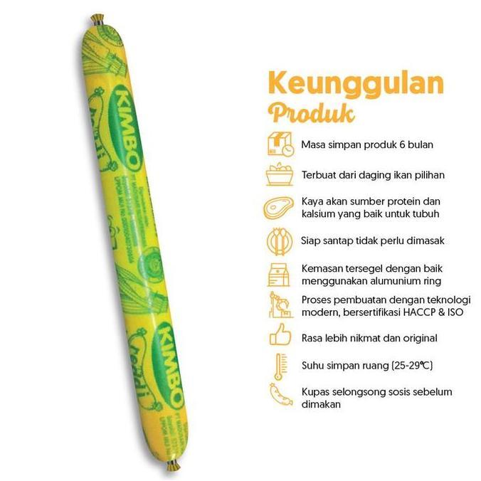 KIMBO Reddi Sosis Ikan Rasa Otak-otak Toples Triple Pack