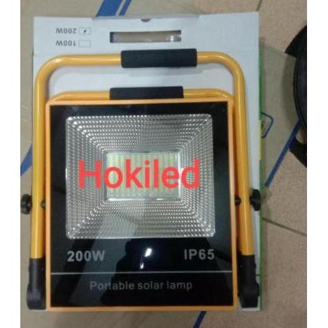 TERBARU - lampu sorot LED portable 100w lampu tembak emergency 100watt