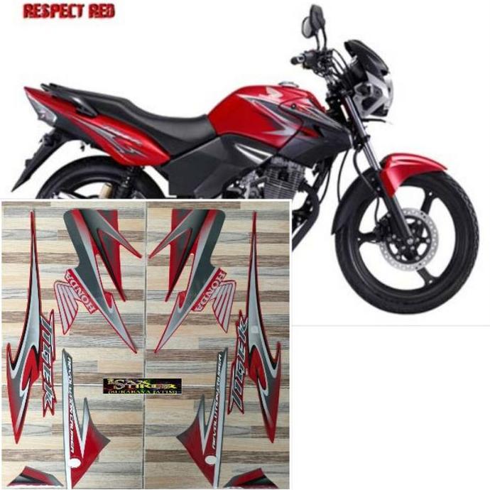 Promo striping original Honda Tiger Revo merah tahun 2012 2013 Diskon