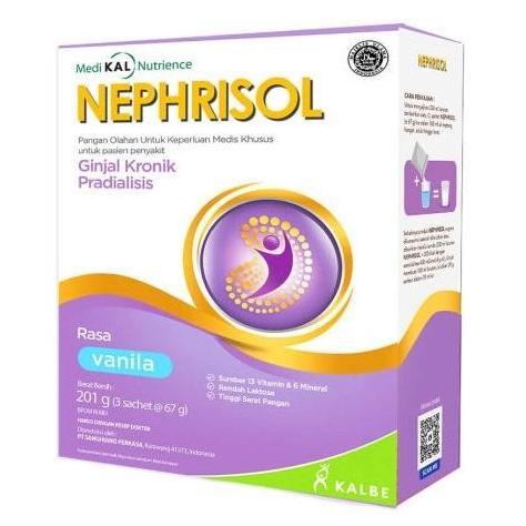 Nephrisol kemasan 201 gram Kalbe/Susu Bubuk Nephrisol 201 gr Susu