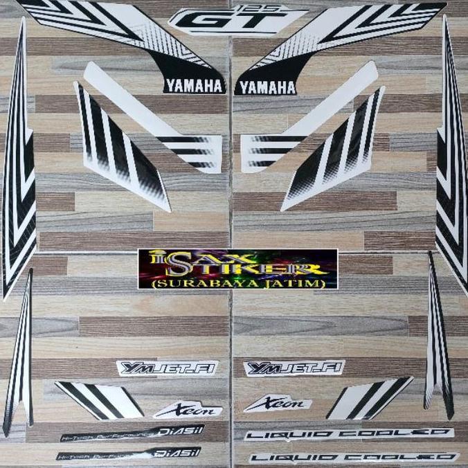 Promo striping original Yamaha Xeon GT 125 putih tahun 2014 2015 Diskon