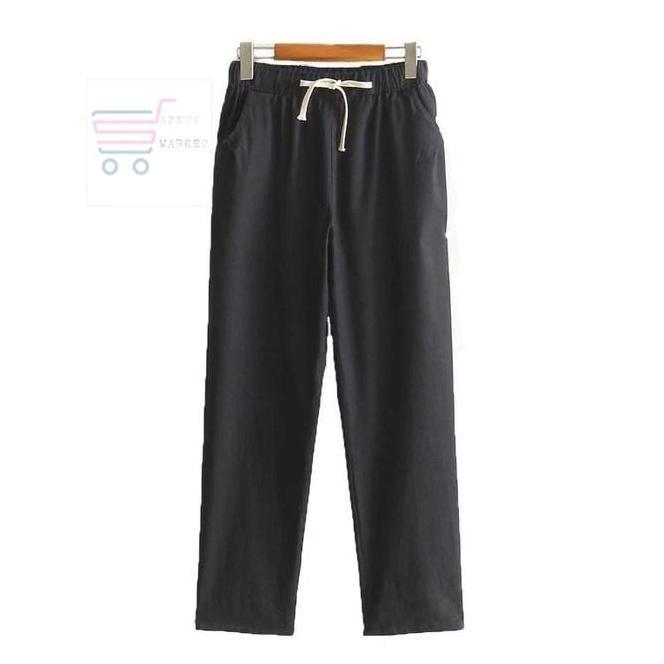 Celana Pria Linen Celana Pria Linen 7/9 Hip-Hop Harem Baggy