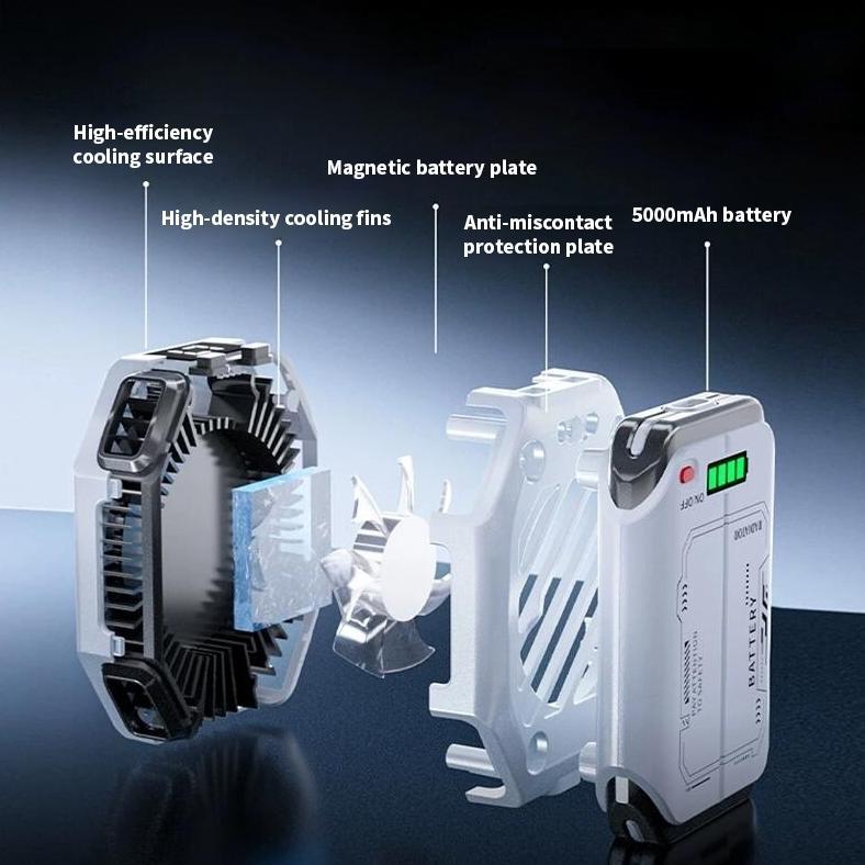 DISKON (HOT)ESSCO X111PRO FANCOOLER WIRELESS 5000MAH FUNCOOLER BATTERY RECHARGEABLE 7 LEVEL PENDINGI