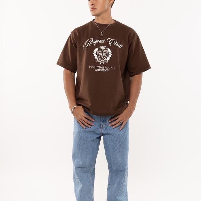 First Time Round First Time Round Racquet - Club T-Shirt Espresso