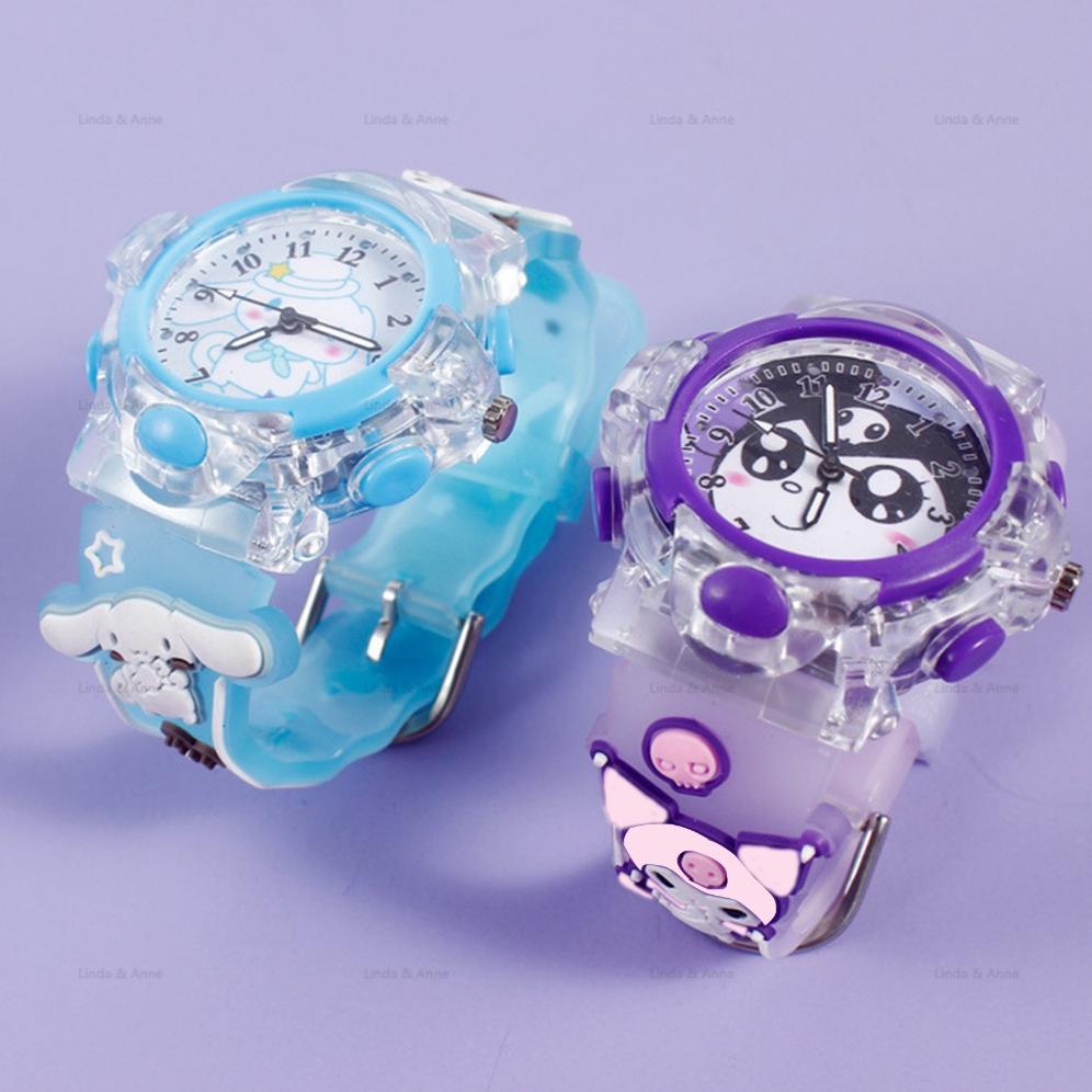 MURAH L&A Jam Tangan Anak LED Karakter Hello Kitty Kuromi Cute Kids Watch / Jam Tangan Anak 4-12 Tah