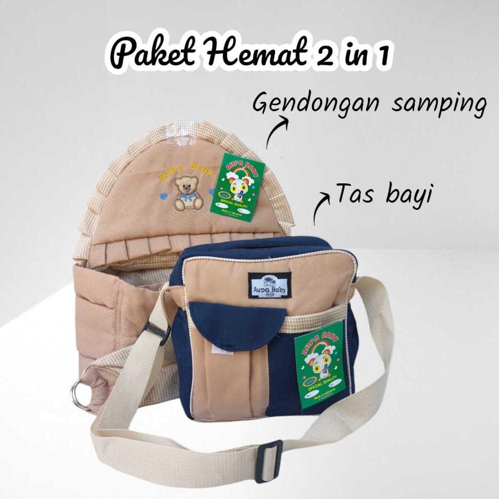 NEW Paket HEMAT 2 in 1 Twil Gendongan bayi Dan Tas bayi set perlengkapan bayi baru lahir newborn Had